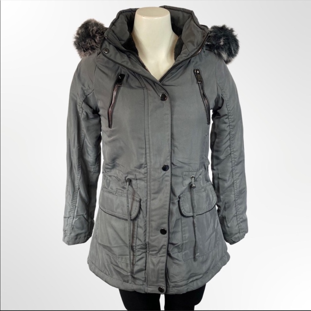 Snobbish Quilted Faux Fur Lined Parka Jacket